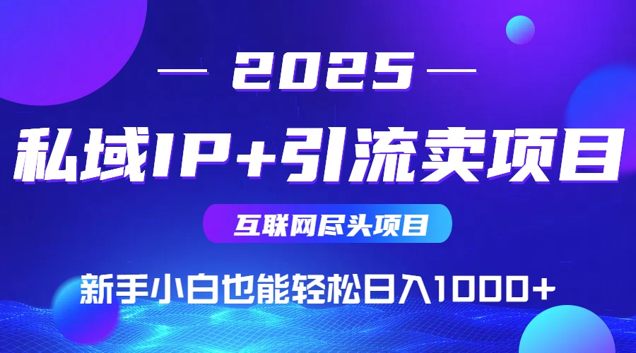 （14613期）私域IP+卖项目，普通人小白也能轻松实现日入1000+_八载学创
