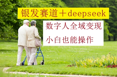 银发赛道+deepseek数字人全域变现，小白也能操作_八载学创