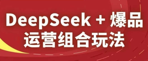 DeepSeek+爆品运营组合玩法，2025淘系精品课_八载学创